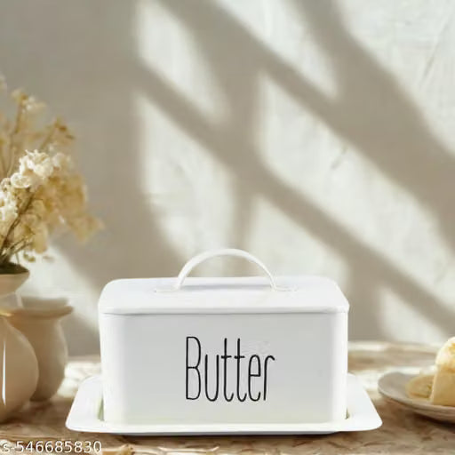 Metal Butter Dish with Lid for Kitchen Storage