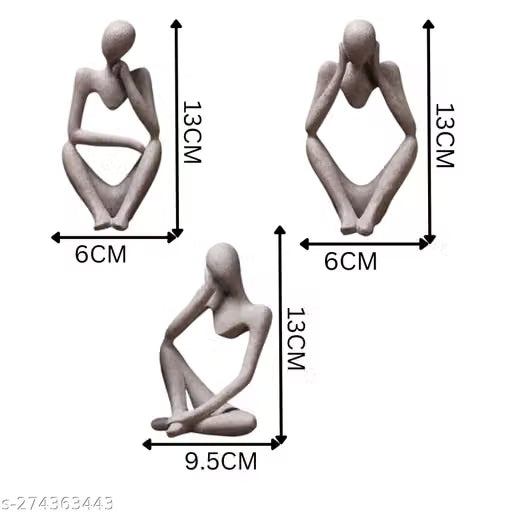 Modern Thinker Figurines Set of 3