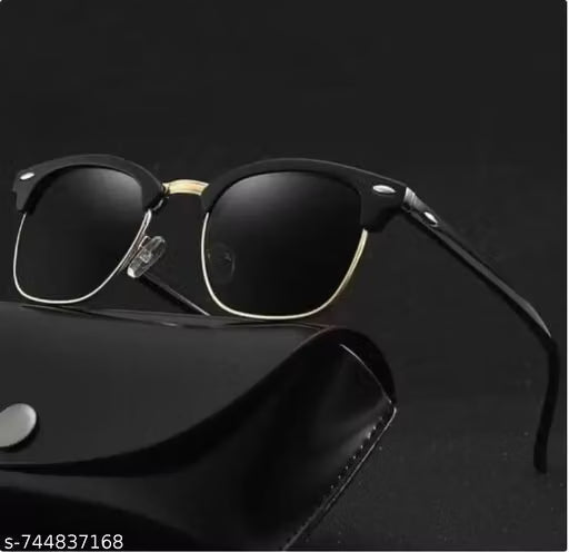 Black Square Clubmaster Sunglasses