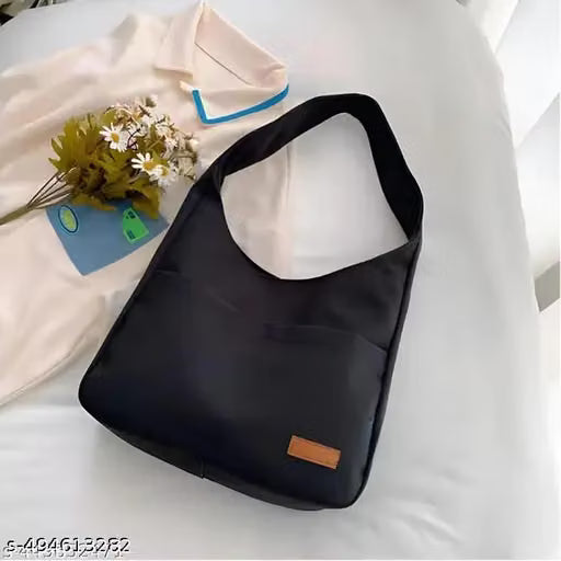 Canvas Black Laptop Tote Bag