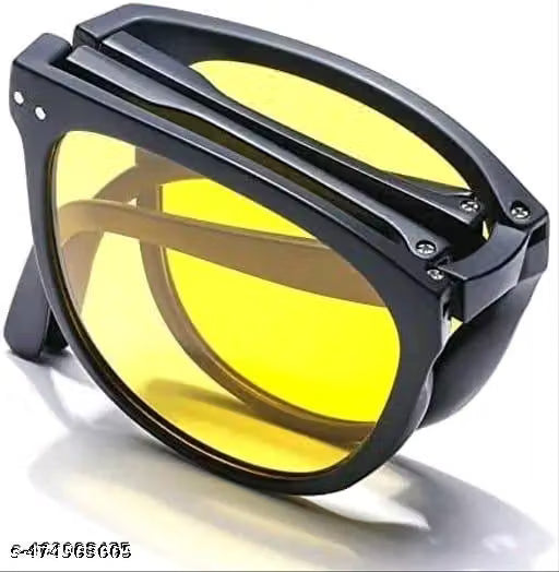 Black Wayfarer Folding Sunglasses