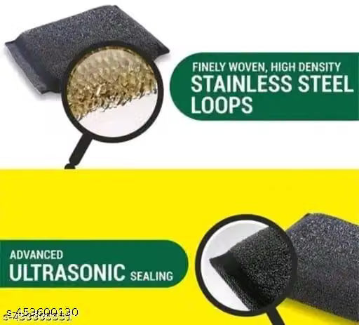 Pack of 6 Stainless Steel Kitchen Scrubbers