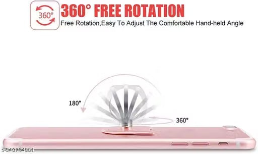 Red Bowknot Metal 360 Degree Rotating Phone Ring Holder