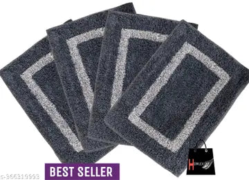 Cotton Bathroom and Floor Mat Set of 3