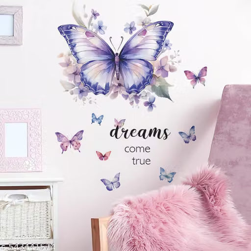 HS Decor dreams come true with decorative butterrfly wall stickers for living room, children room, nursery, playgroup