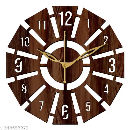 Wenge Finish Wooden Wall Clock 30 cm