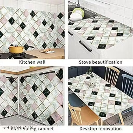60 x 200 CM kitchen wall stickers oil proof heat resistant | wallpaper for kitchen | kitchen oil proof wall sticker | kitchen platform sticker | wallpaper for living room
