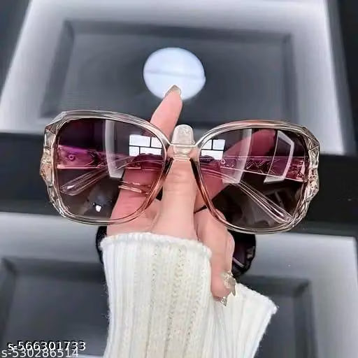 Brown Oversized Square Style Sunglasses