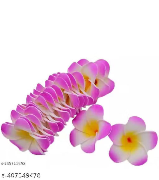8 Pieces Artificial Pink Fake Foam Hawaii Frangipani Beach