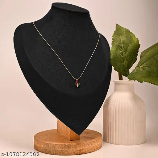 Classic Gold Tone Minimal Chain Necklace
