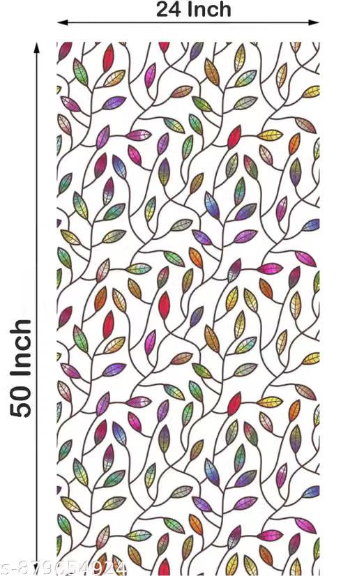 Aastha Print By - Dotted Glass Flims Printed (24 x50 Inch ) Pack Off - 1 Pcs Multi Shinny Stons Sticker Window Films Privacy Glass Film Self Adhesive Decorative Film for Bathroom/Door Window/Heat Control/Sidelight/Anti UV Control Stickers