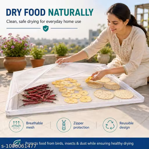 94 x 66cm Food Drying Net with Zip Cover