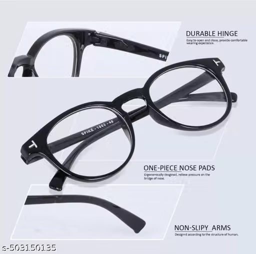 Black Round New Combo Pack of 3 Sunglasses