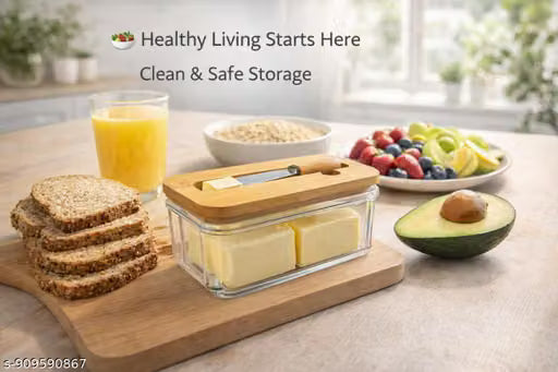 Butter Storage Container with Integrated Knife