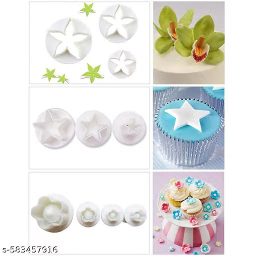 Fondant and Cookie Plunger Cutter Set, 33 Pieces