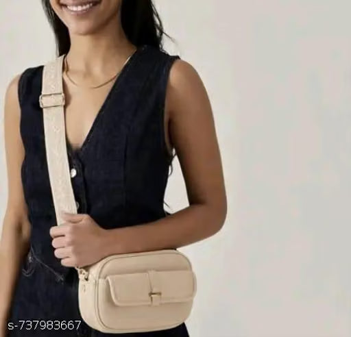 Designer Beige stylish latest sling bag Crossbody Sling Bag