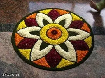 Multicolor Rangoli Microfiber Doormat