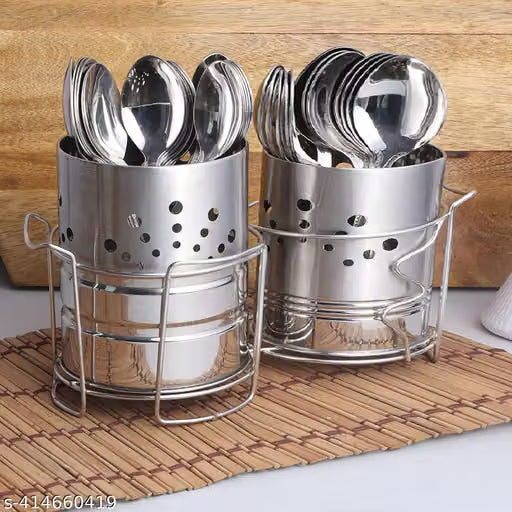 Stainless Steel Multipurpose Spoon and Utensil Holder Rack
