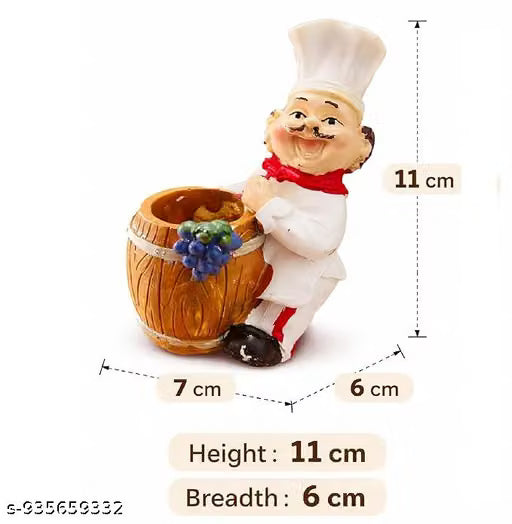 Chef-Design Tabletop Toothpick Holder