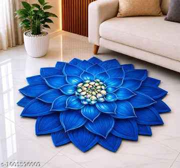 3D Rose Flower Shape Floor Mat