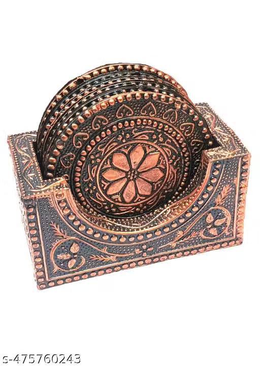 Plastic Mandala Design Coasters for Cups and Mugs