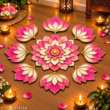 Stylish Designer Rangoli Floor Mat