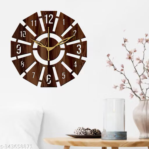Wenge Finish Wooden Wall Clock 30 cm