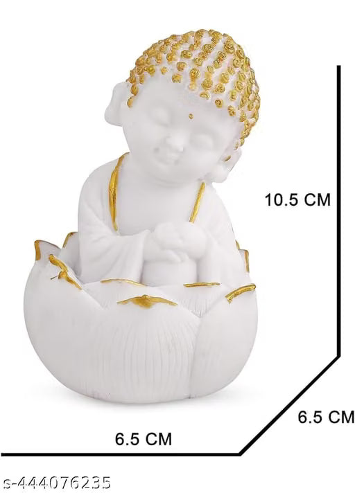 Resin Buddha Figurines Set of 2
