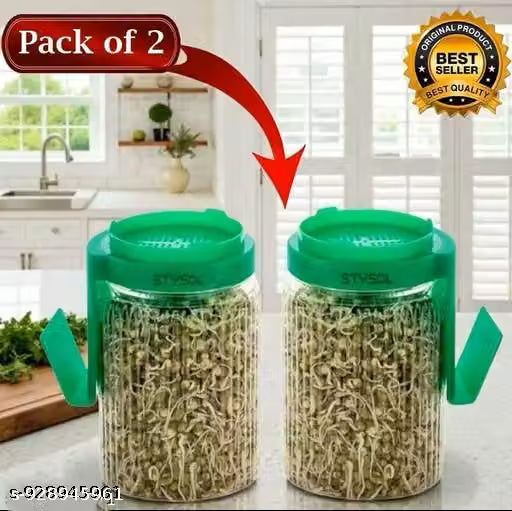 Reusable Sprout Maker Jar with Mesh Lid