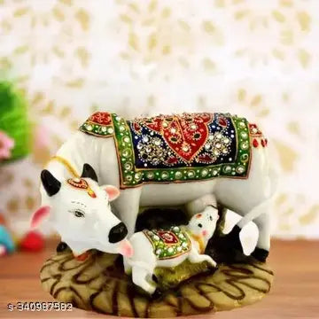Kamdhenu Cow and Calf Statue