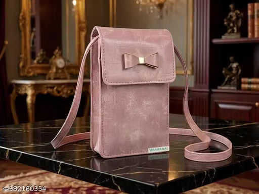 Textured PU Leather Women's Crossbody Mobile Sling Bag