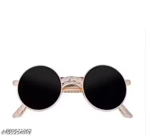 Silver Sunglasses Shape Metal Hair Barrette