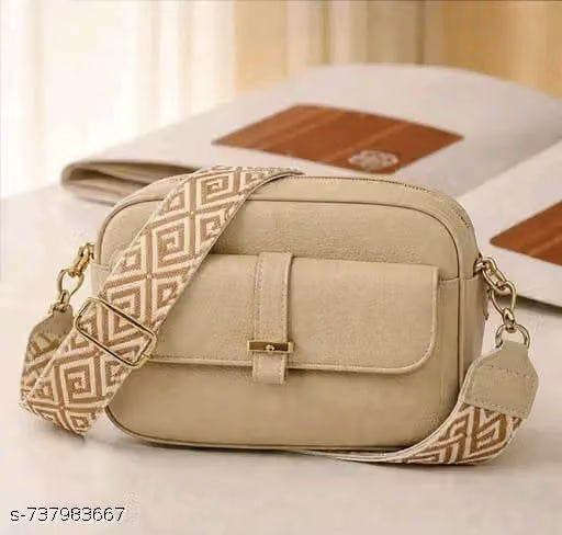 Designer Beige stylish latest sling bag Crossbody Sling Bag
