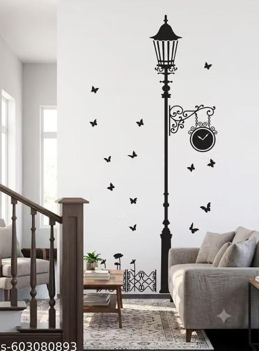 Bp Arts lamp with butterflies wall sticker