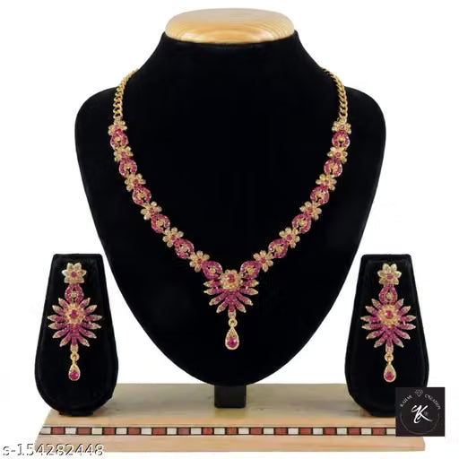 Gold Tone Princess Choker with Artificial Stones