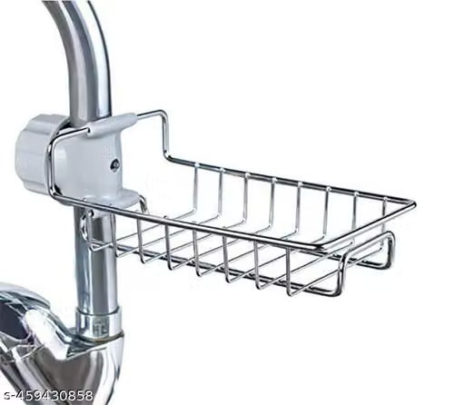 Adjustable Stainless Steel Sink Faucet Shelf and Caddy