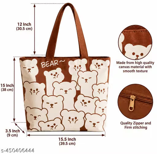 Printed Tote Handbag
