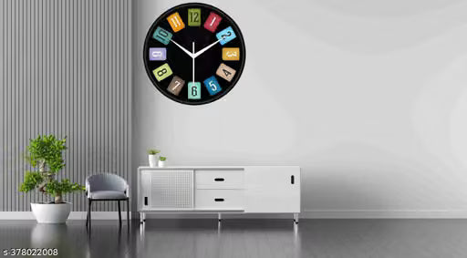 Minimal Plastic Round Wall Clock