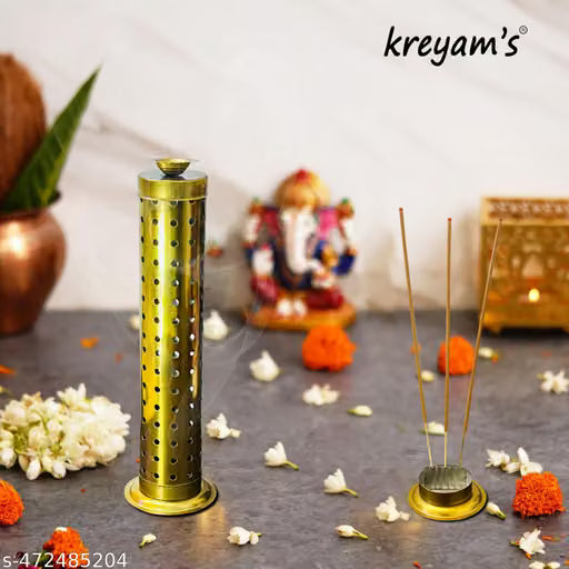 Agarbatti Stand Incense HolderDaily Pooja AccessoriesStainless SteelGold