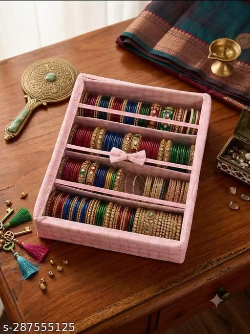 Four Roll PVC Bangle Storage Case for Wardrobe