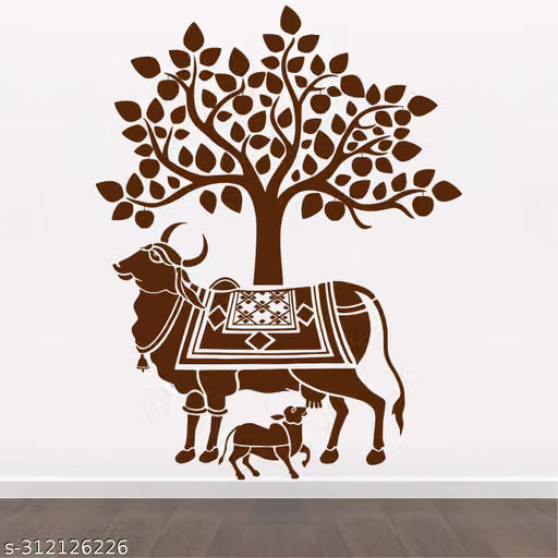 Kamdhenu Cow Wall Sticker
