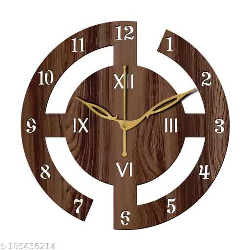 Classic Wenge Wooden Wall Clock 30 cm