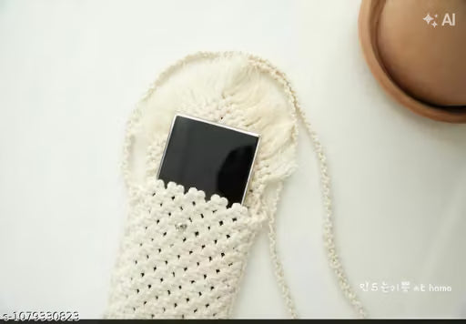 Handcrafted Fabric Mobile Phone Crossbody Pouch