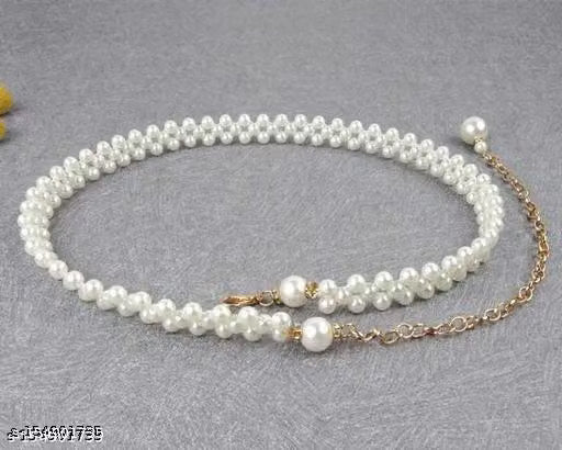 Women Embellished Beaded Waist Belt
