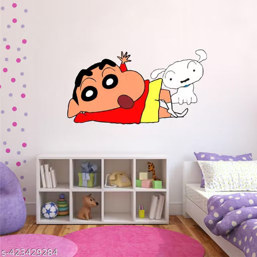 Shinchan Kids Wall Sticker Size -23X12 Inches
