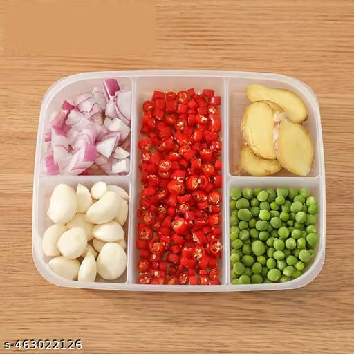 5-Compartment Multicolour Fridge Storage Container Set