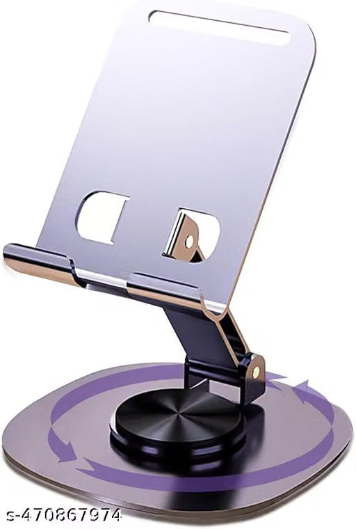 360 Degree Rotating Foldable Metal Phone and Tablet Stand