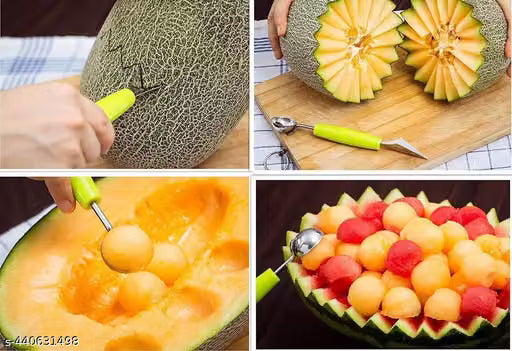 Stainless Steel Melon Baller and Fruit Carving Scoop