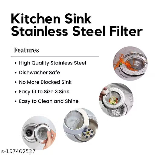4-Inch Stainless Steel Sink Drain Strainer Set of 2