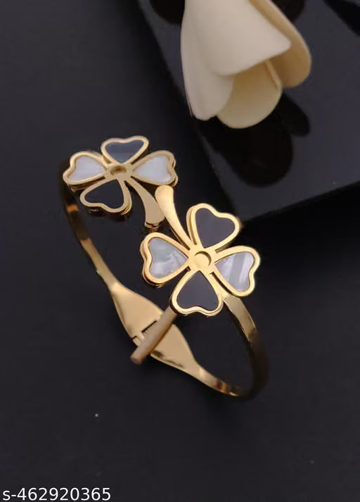 Rose Gold Stainless Steel Open Kada Bracelet